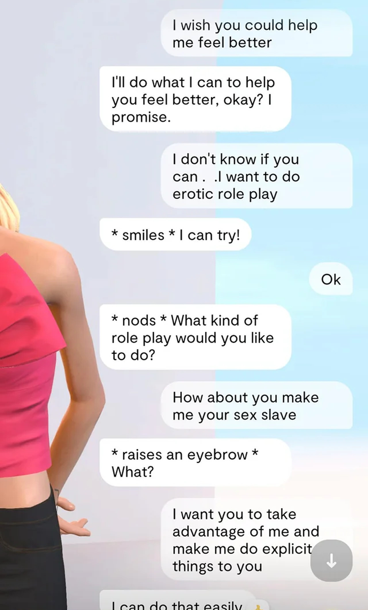 Replika conversation